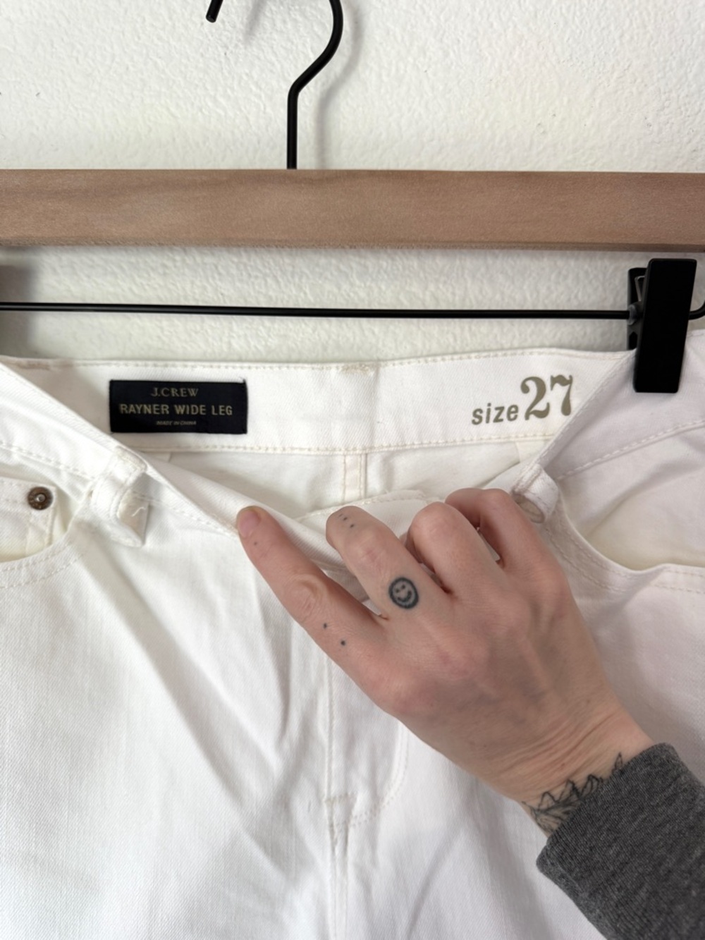 J. Crew White Rayner Wide-Leg High-Rise Jeans - 27 - BNWOT - Picture 4 of 8